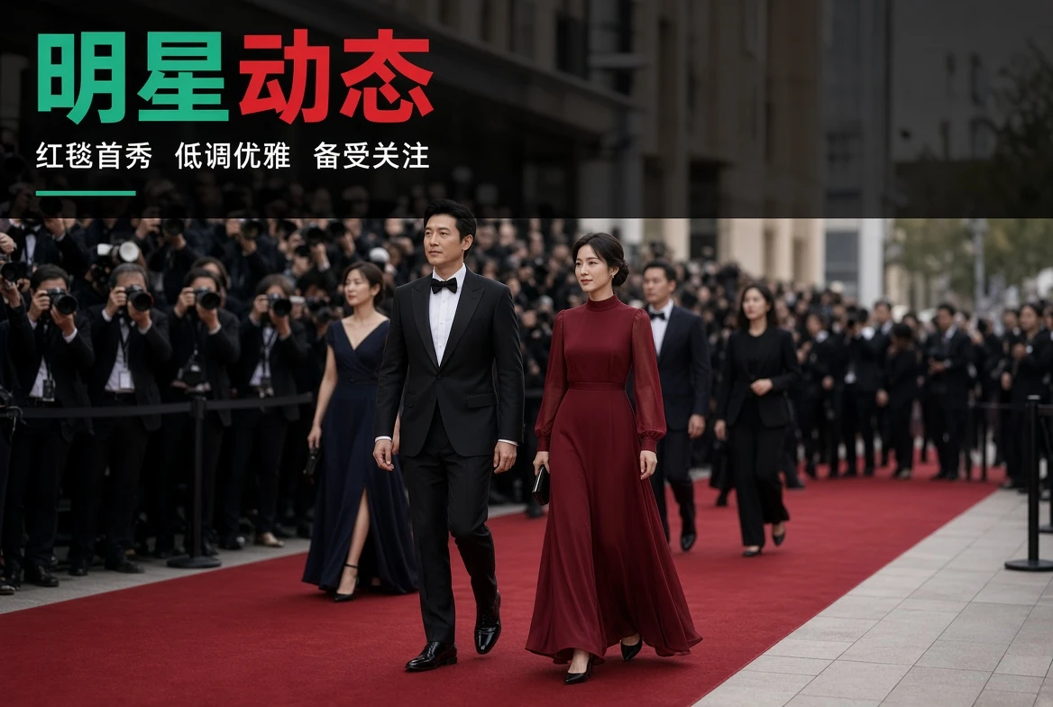 明星动态栏目公开活动与作品观察配图